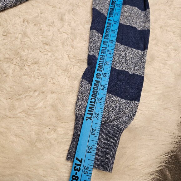 Bench Man's Blue Gray Yellow Strip Crew-Neck Sweater Size: M - Picture 6 of 9
